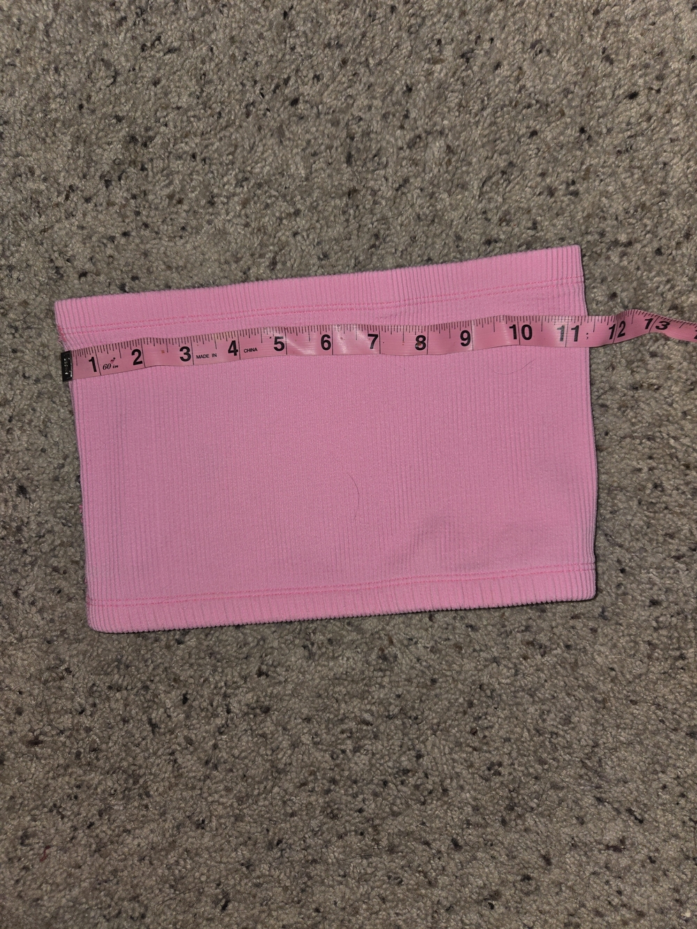 Pink Ribbed Tube Top - Picture 6 of 7